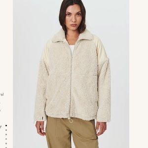 Rowie the Label KIE SHERPA JACKET CREAM SPLICE